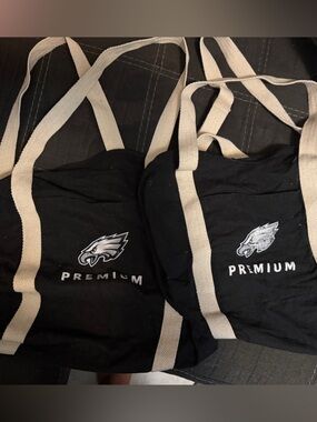 Black Canvas Tablet Tote with Contrast Straps - Premium